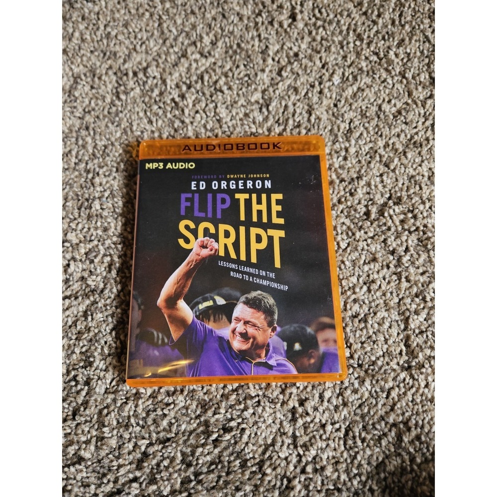 Flip the Script Audiobook MP3 CD Ed Orgeron Unabridged LSU Football...